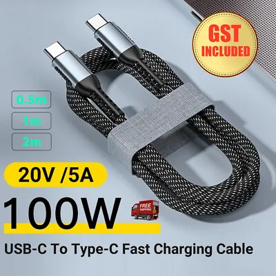 100W USB C Type C Charger Cable Fast Charge Lead For Samsung S23 S22 S21 Huawei • $5.64