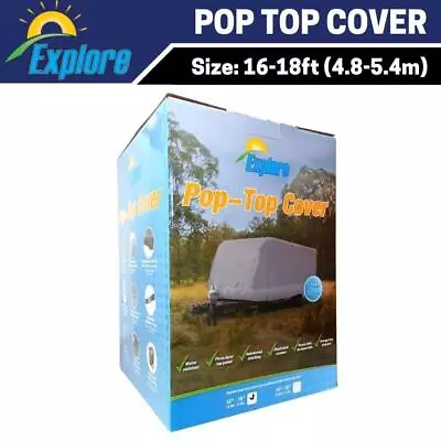 Explore Pop Top Caravan Cover 16-18 Ft With Patch Kit & Storage Bag 16-18 Foot • $199