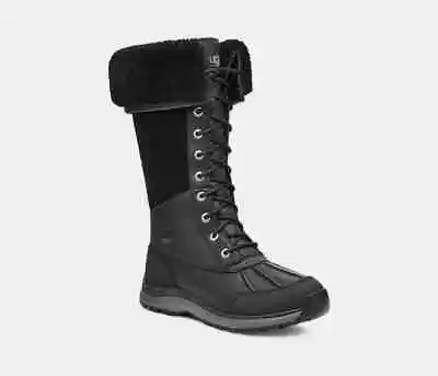 UGG Women's Adirondack III Tall Snow Boots Black -  NEW!! • $199.99