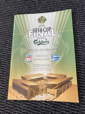 £8.50 • Buy LIVERPOOL V DEPORTIVO ALAVES 2001 European UEFA CUP FINAL Football Programme VGC