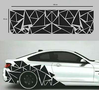 Triangles Sport Racing Car Van Stripes Stickers Decals Vinyl Graphics Adhesive • £24.90