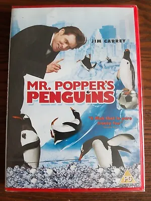Mr. Popper's Penguins DVD Children's & Family (2012) Jim Carrey New Sealed • £1.50
