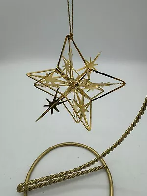 Marshall Field's 24 Kt Gold Finish Snowflake Ornament Christmas W/Box 3  • $14