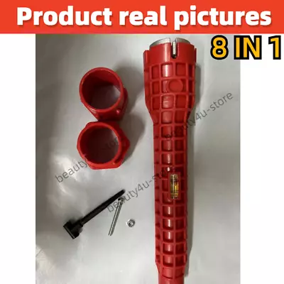 Faucet Sink Installer 8 In 1 Multi Tool Pipe Wrench Plumbing For Kitchen Bathroo • $9.66