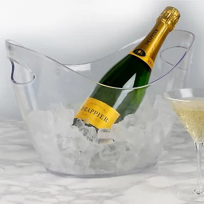 £13.49 • Buy Large Oval  Plastic Ice Bucket Champagne Beer Wine Drinks Ice Cube Bowl Cooler