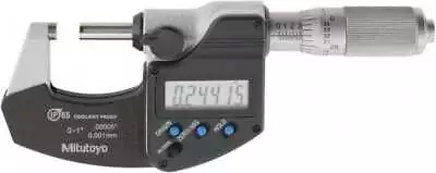 Mitutoyo 293-348-30 IP65 Rated Coolant-Proof Micrometer 0 To 1  (0-25.4mm) Range • $192.10