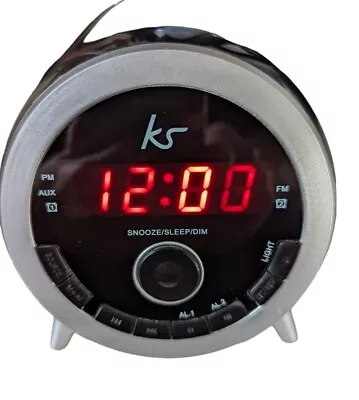 Kitsound Wake Radio Alarm Clock Mood Light Tested • £9.99