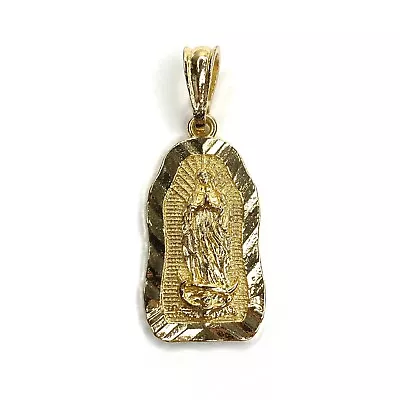 14K Gold Plated Virgin Mary Pendant Oro Laminado Virgen De Guadalupe Collar Dije • $13.99