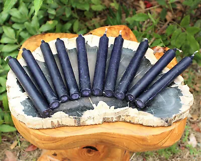 Lot Of 10 X 6  Taper Spell Candles: BLACK (Pagan Wicca Altar Household) • $11.90