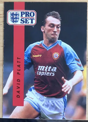 £0.99 • Buy Pro Set Football Card - David Platt #23 1990/1991 - ASTON VILLA