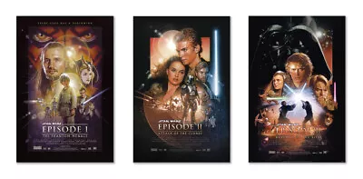 Star Wars: Episode I Ii & Iii - 3 Piece Movie Poster Set (regulars) (24 X 36 ) • $24.99