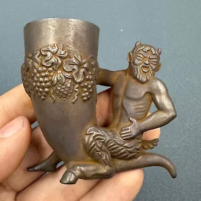 Museum Quality Ancient Greek Small Drinking Rhyton With Mythical Animal Handle • $255