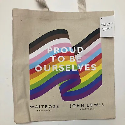 Waitrose Pride Be Ourselves Bag LGBQT 2023 Gay Lesbian Cotton John Lewis New • £33.72