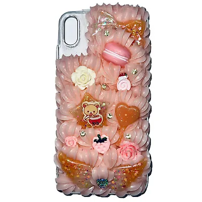 $33.90 • Buy Decoden Phone Case Rilakkuma Macaron Strawberry Rose Candy Angel IPhone XS Max