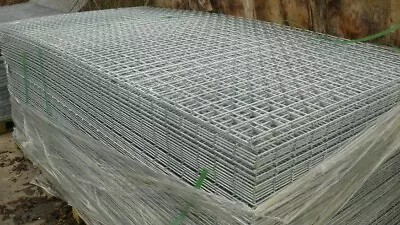 5 Pack 200cm X 100cm Alu Zinc Welded Wire Mesh Panels  3  X 3  Holes (4mm Wire)  • £250