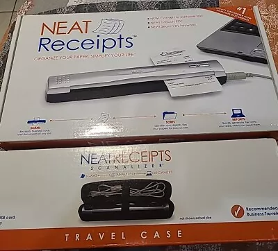 Neat Receipts Mobile Scanner With Travel Case All Pieces Included • $15