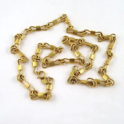 Vendome Chain Link Necklace Vintage Gold Tone 32  • $45