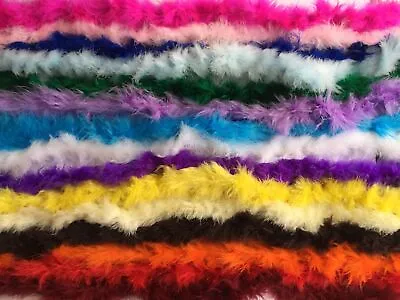 Fluffy Marabou Feather Trim Soft Craft - 1m/2m/5m/10m Lengths - ALL COLOURS • £3.99