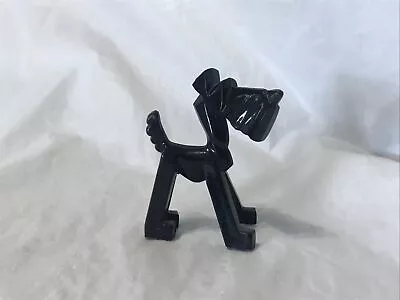 1940’s VINTAGE MINIATURE DON MANNING SCHNAUZER BLACK DOG FIGURINE • $14.99