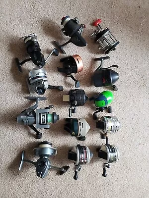 Vintage FISHING Reels For Sale  Bulk Lot Of 14 • $65