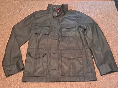 Black Merona Rain Jacket With Hood Size Medium • $20