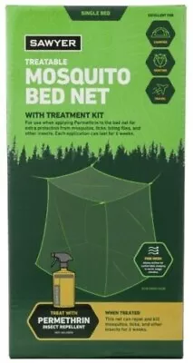 Treatable Mosquito Bed Net W/ Treatment Kit By Sawyer BRAND NEW • $7.99