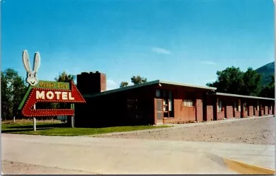 Steamboat Springs CO Rabbit Ears Motel Sign Colorado Postcard NQ7 • $7.99