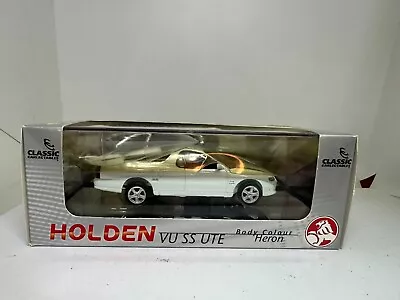 Classic Carlectables 1:43 #43505  2001 Holden VU SS Ute Heron White NEW • $90