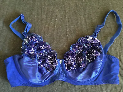 36C Vintage MAIDENFORM CHANTILLY Beaded Sequins Over Lace Womens UW Luxury Bra  • $45