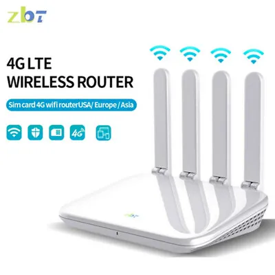4G Router CAT4 1200M Wireless WiFi Home LTE SIM Card With Antenna SIM Card Modem • $99.40