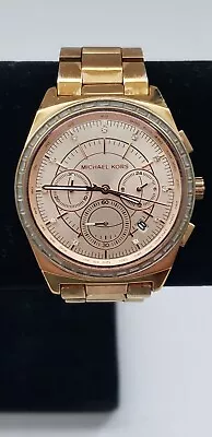 Michael Kors Vail Rose Gold Dial Women's Chronograph Watch MK6422- New Battery • $17