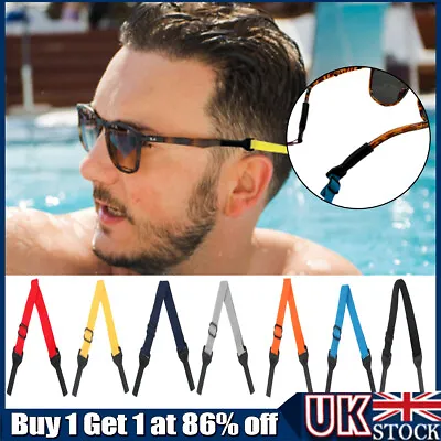 Neoprene Glasses Strap Sport Lanyard Cord Spectacles Sunglasses Neck Holder UK • £2.35