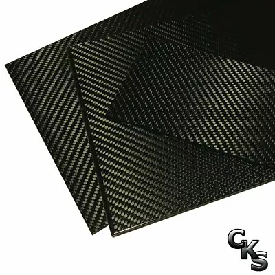 (1) Carbon Fiber Plate - 100mm X 250mm X 2mm Thick - 100% -3K Tow Plain... • $15.49