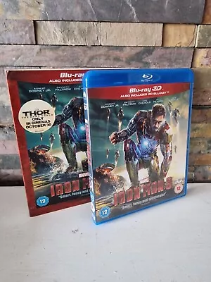 Marvel Iron Man 3 3D / 2D Blu Ray Set. UK. • £4.99