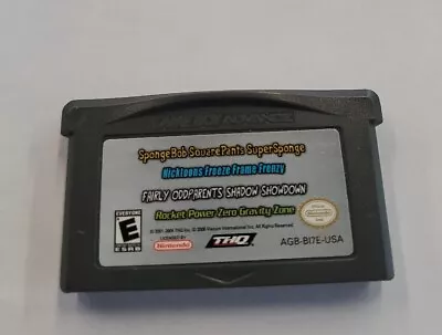 Spongebob Squarepants 4 In 1 Gameboy Advance GBA Cart Only -- S2G -- • $14.99