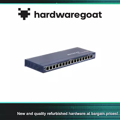 GS116 - Netgear ProSafe GS116  16 Port Gigabit Ethernet Network Switch *No PSU • £20.29