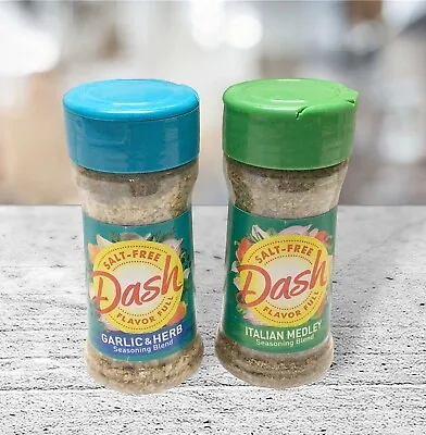 2 Mrs Dash Salt-Free Italian Medley & Garlic &  Herb Seasoning Blend ~ No MSG • £13.72