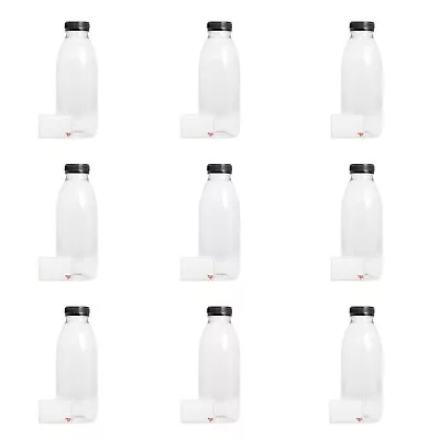 £118.80 • Buy TEC Juice Bottles 500ml Round Clear Plastic Lids 9 Pack Or Bulk 30% Recycled PET