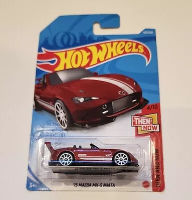 HOT WHEELS '15 MAZDA MX-5 MIATA 4/10 Then And Now #129/250 Convertible  • $15