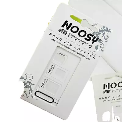 1 PCS Noosy SIM Card Adapter Nano Micro Standard Converter Kit SIM Tray Mot-2604 • $0.01