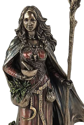 9.5  Valkyrie Eir Goddess Of Protection Norse Mythology Statue Bronze Color • $74.93