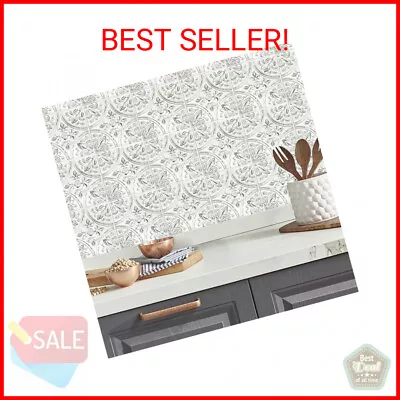 RoomMates TIL4623FLT StickTiles White Tin Peel And Stick Tile Backsplash • $20.49