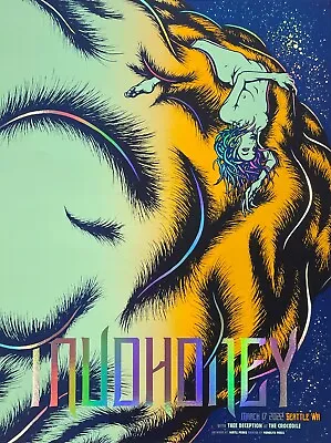 MUDHONEY - 18x24  Signed Rainbow Foil Screenprint Poster - Seattle WA - Night 2 • $100