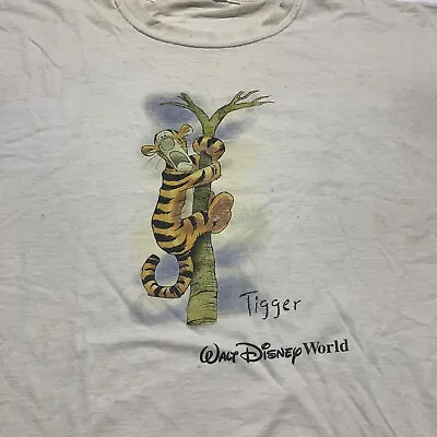 Vintage Tigger Winnie The Pooh T Shirt Disney World  Distressed Men’s Large • $12