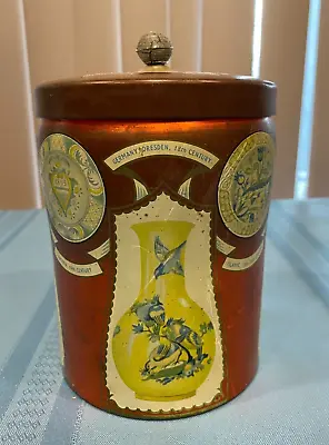 Vintage Murray Allen Tin Imported Quality Confections International Vase Design • $6