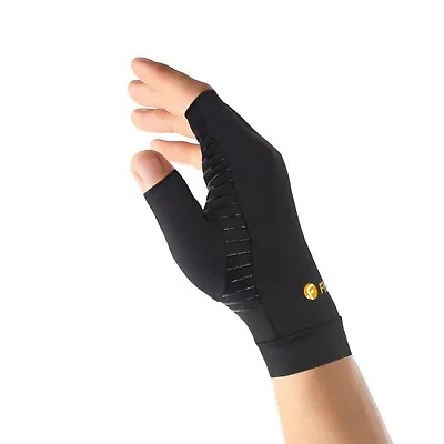FITITUDE Infused Copper Pair Of Compression Gloves Half Finger For Pain Relief • $18.99