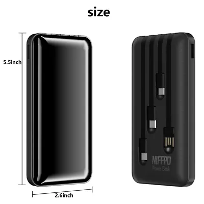 $14.59 • Buy 4 USB 1000000mAh Backup Power Bank External Battery Pack Charger For Cell Phone