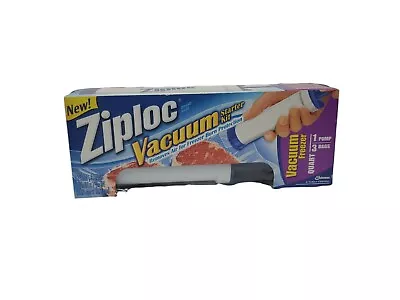 $19.94 • Buy  Ziploc Vacuum Sealer Starter Kit 1 Pump+3 Quart Bags 