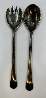 Vintage Silver Plate Italy Serving Salad Spoon Fork A • $9