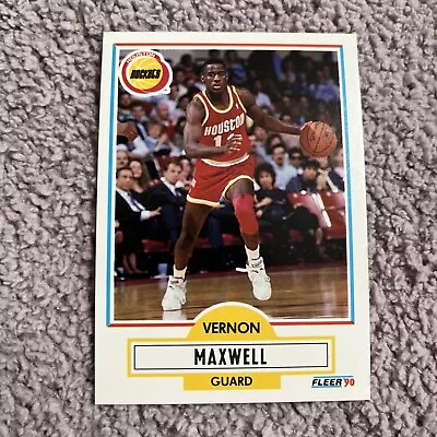 1990-91 Fleer Vernon Maxwell Houston Rockets #72 • $1.50